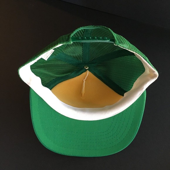 NEW Vintage 1980's Moosehead Beer Green White Trucker Hat Cap Polyfoam Snapback - Picture 13 of 13